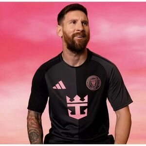 Adidas Inter Miami FC 25/26 Soccer Jersey Messi Mens Size M Black JI6821 NWT